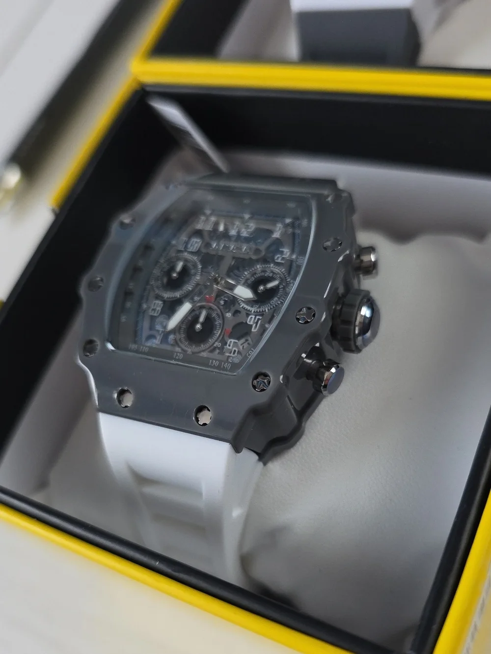 463.m Pair Of Invicta Racing Watches -grey & White